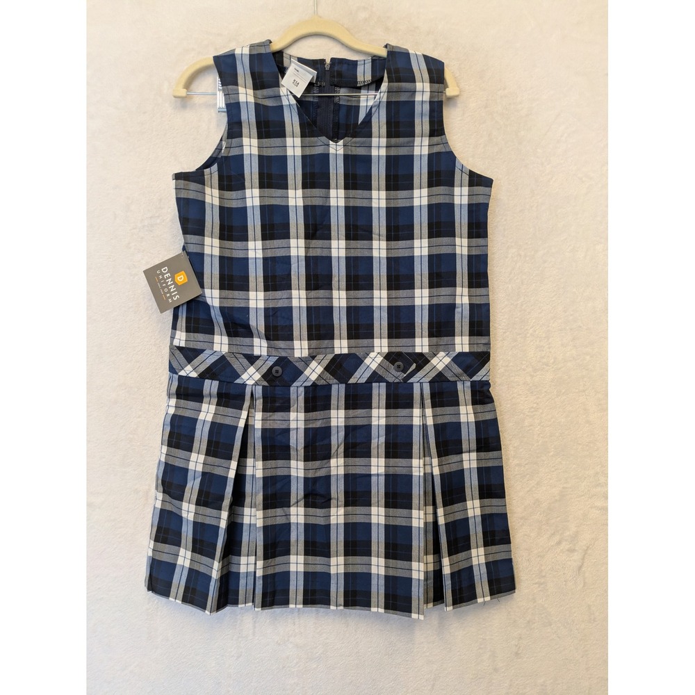 Dennis Uniform Women's Morris‎ Plaid Pinafore Dress H14 Plus